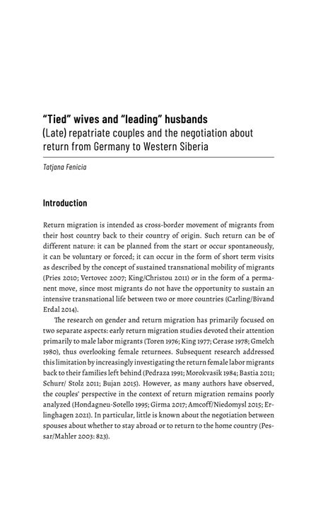 pdf “tied” wives and “leading” husbands