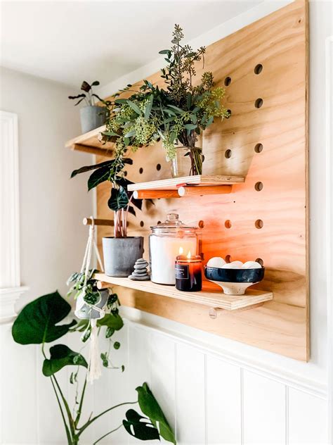 Make This Diy Modern Pegboard For Houseplants Most Lovely Things