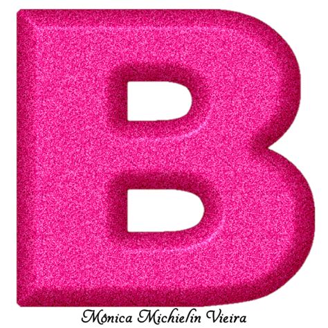 M Michielin Alphabets Alfabeto Glitter Rosa Png Outubrorosa Pink