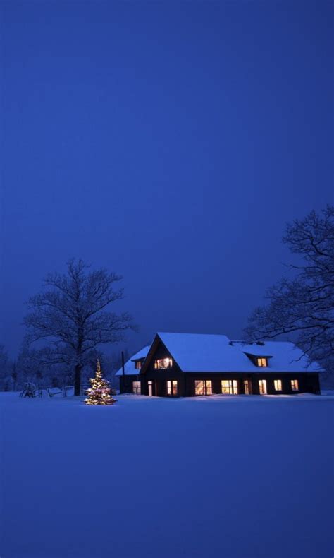 Lonely Winter House Wallpapers Wallpaper Cave
