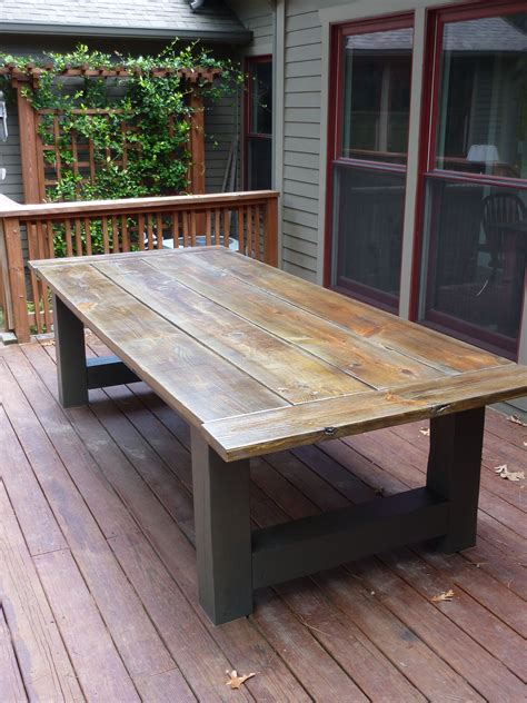 How To Build An Outdoor Dining Table Image To U