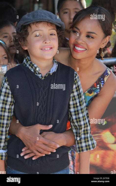 Sharon Leal And Son Kai 10232011 Puss In Boots Premiere Held At The Regency Village Theater