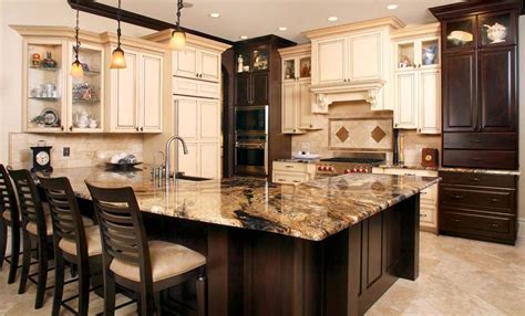 How to choose new kitchen countertops when kitchen remodeling. white+cabinets+brown+floor | Brown Kitchen Colorskitchen ...