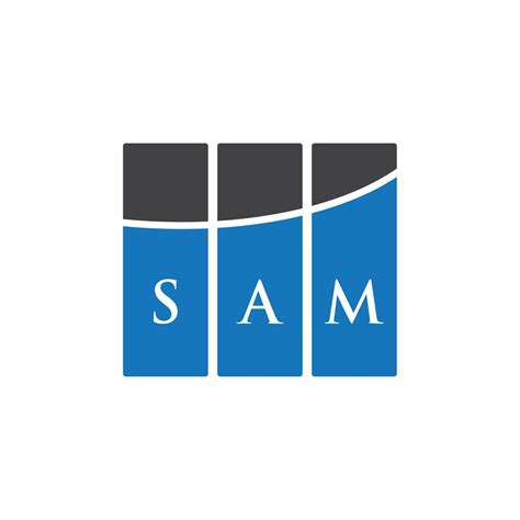 Sam Letter Logo Design On White Background Sam Creative Initials