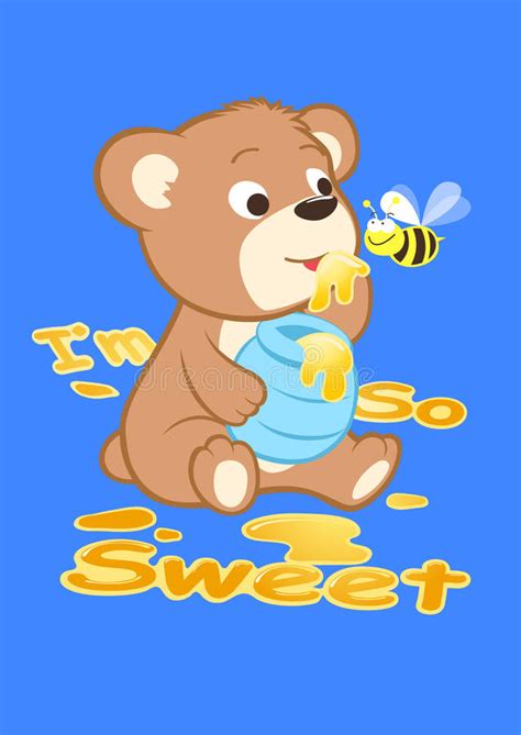 I M So Sweet Stock Vector Illustration Of Teddy Blue 36576459