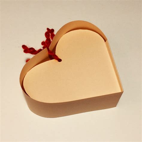 Heart Box Template Heart Shaped Box Heart T Box Love Etsy