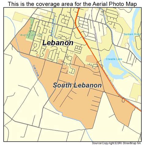 Aerial Photography Map Of South Lebanon Or Oregon