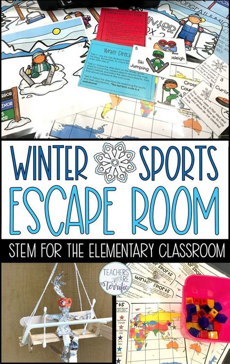 You and your friends access it from the comfort of your home. Escape Room with Winter Sports | Winter stem activities ...