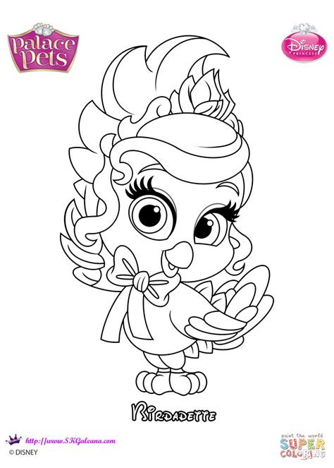 Palace pets summer coloring pages. Palace Pets Birdadette coloring page | Free Printable ...