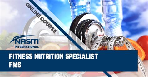 Nasm Fitness Nutrition Specialization Fns Ops