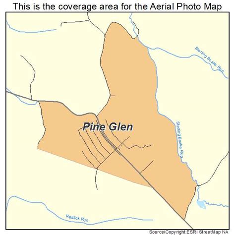 Aerial Photography Map Of Pine Glen Pa Pennsylvania