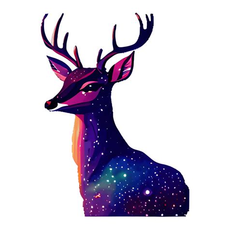 Hyper Realistic Deer Galaxy Graphic · Creative Fabrica
