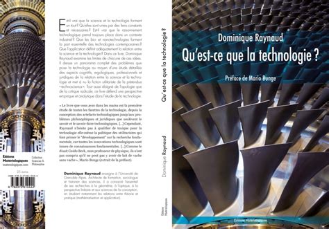 Qu'estce que la technologie ?  Éditions Matériologiques