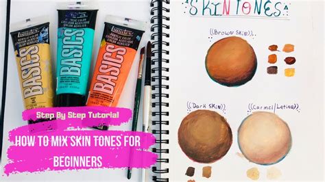 How To Mix Different Skin Tones Step By Step Tutorial Using Acrylics