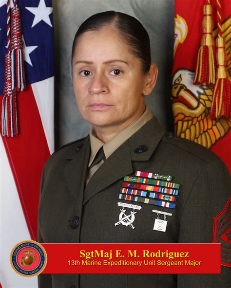 Sgt Maj Elena M Rodriguez Th Marine Expeditionary Unit Leaders