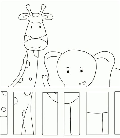 Cute Zoo Coloring Page Free Printable Coloring Pages For Kids