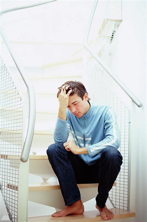 Depressed Man Photograph By Ian Hootonscience Photo Library Fine Art