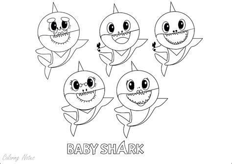 Unique baby shark coloring page 1. 11 Baby Shark Coloring Pages Free Printable For Kids Easy and Funny - COLORING PAGES FOR KIDS ...