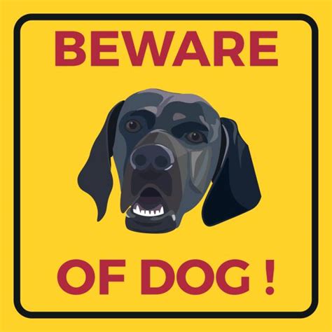 Beware Of Dog Sign Clip Art Vector Images And Illustrations Istock