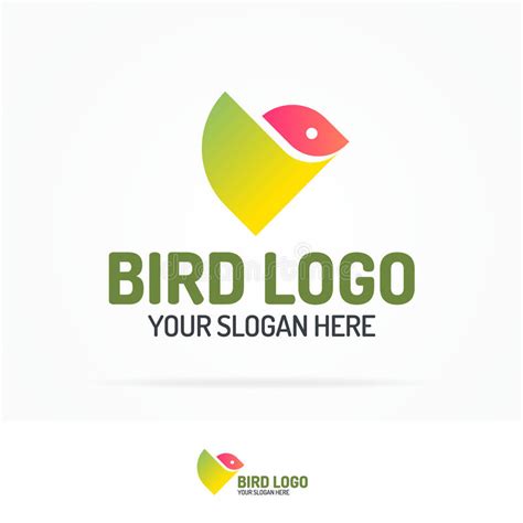 Bird Logo Set Geometric Modern Flat Color Style For Your Business