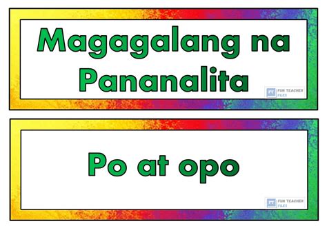 Gamitin Ang Ilan Sa Mga Magagalang Na Pananalita Sa Pagbibigay Ng Iyong