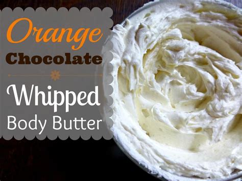 Orange Chocolate Whipped Body Butter The Coconut Mama