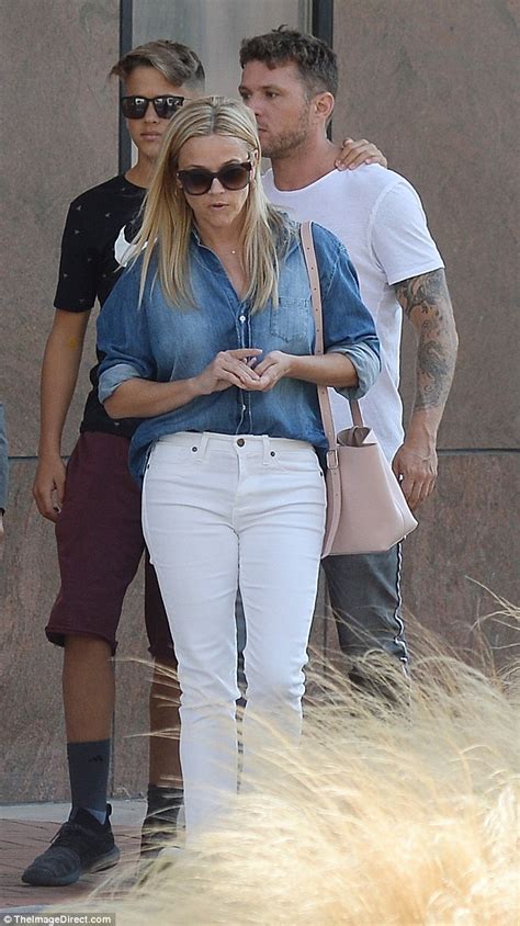 Reese Witherspoon Reunites With Ex Ryan Phillippe On Rare Outing Together With Son Deacon 14