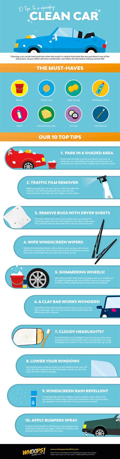 10 Tricks To Making Your Car Look Brand New Infographic