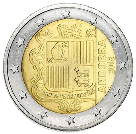 Coin Andorra 2 Euros Arms Of Andorra 2015
