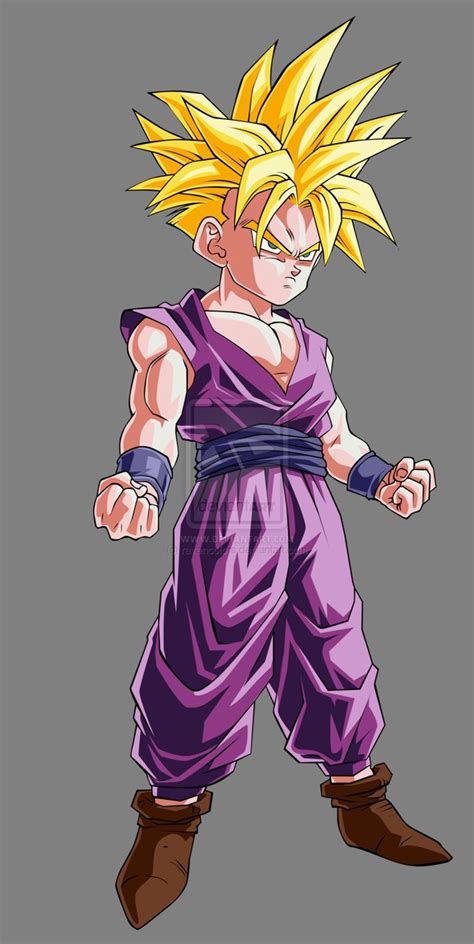 As the forth figure in this collection, gohan is captured readying his hands for the next battle to come. DRAGON BALL Z WALLPAPERS: Teen Gohan super saiyan