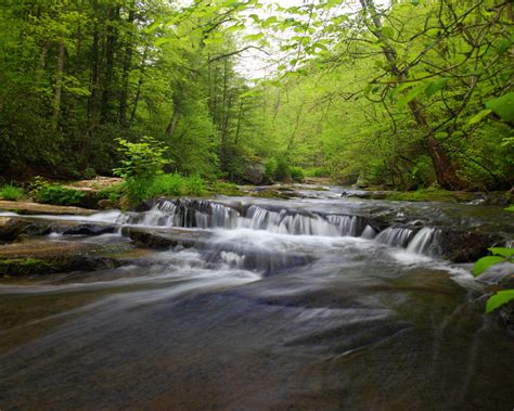 West Virginia Us State Forest Stream Waterfalls Mill Greek Desktop