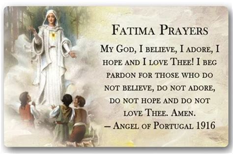 Catholic Id Fatima Prayers Ewtn Religious Catalogue