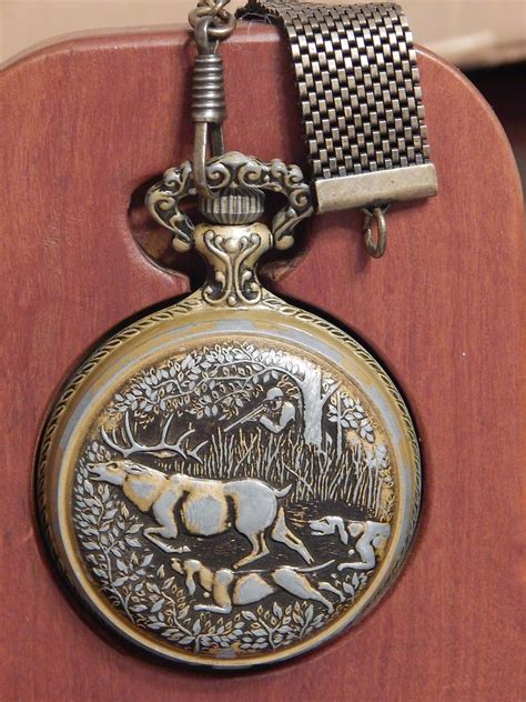 Elegant Vintage Westclox Pocket Watch With Mesh Chain Fob