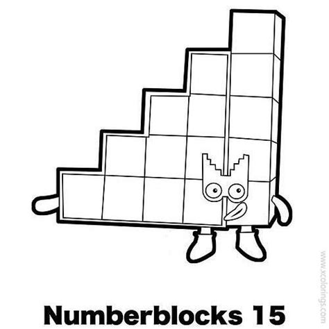 A Cartoon Character Holding Up A Block With Numbers 15 On It And The
