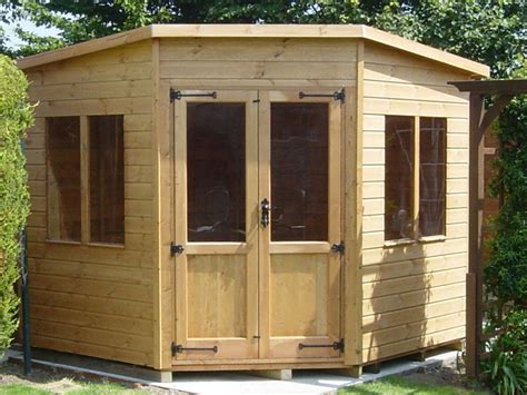 Top quality sheds, portable buildings, and cabins. Corner Cabin Shed 7 x 7 | Surrey Shed Manufacturer