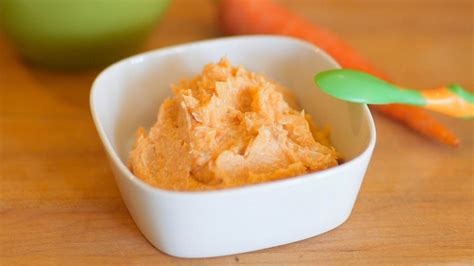 Chicken Carrot Puree Baby Food Recipe 6m Youtube