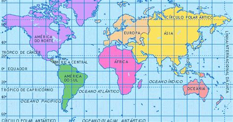 Iza E O Conhecimento Da Geografia Mapa Mundi E Seus Continentes