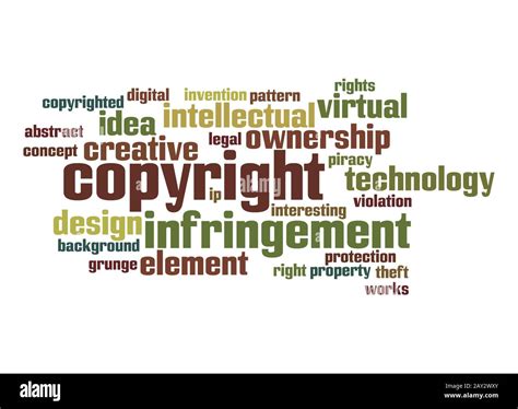 Copyright Word Cloud Stock Photo Alamy