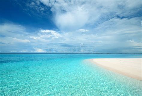 Crystal Clear Turquoise Water At Tropical Beach Stock Image Image Of