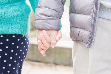 Old Couple Hold In Hand Stock Image Image Of Holding 111561433