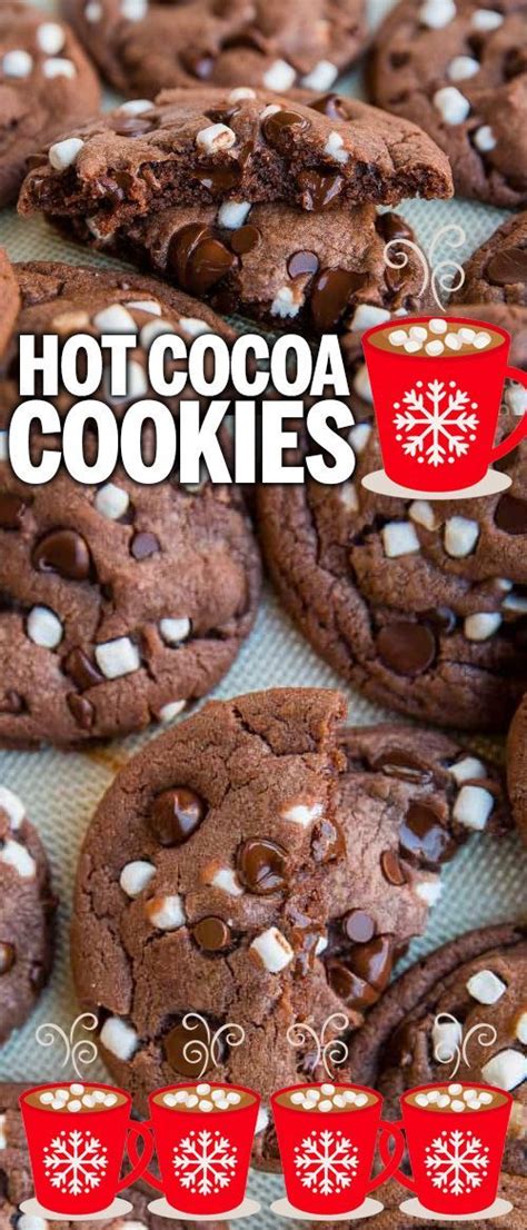 Hot Chocolate Cookies • Love From The Oven Hot Chocolate Cookies