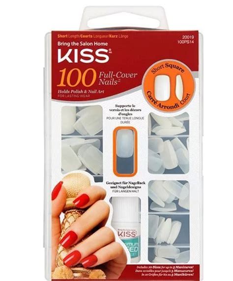 Kiss Products Nail Enhancements Kiss 100 Full Cover Short Square