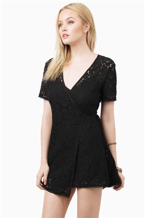 Barely There Lace Dress In Black 18 Tobi Us
