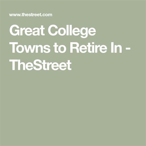 Great College Towns To Retire In Thestreet Arizona State University