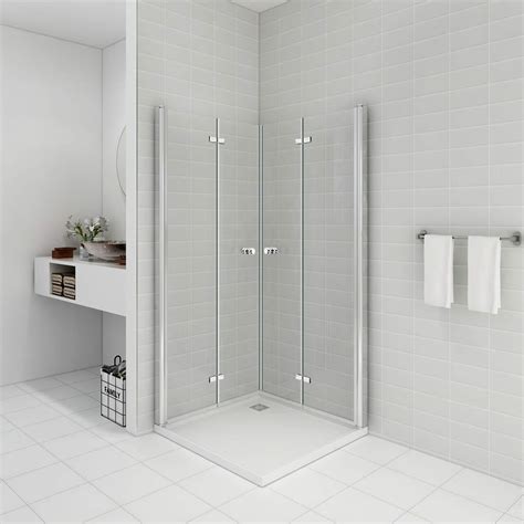 Diese duschabtrennung ist in aller erster linie als spritzschutz vorgesehen um das umliegende badezimmer trocken zu halten. ohne Duschwanne Duschkabine Eckeinstieg Dusche 80 x 80 x ...