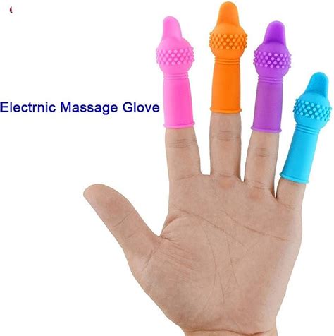 Sex Products Mini Electric Massage Glove Female Masturbation Finger Condom Vagina