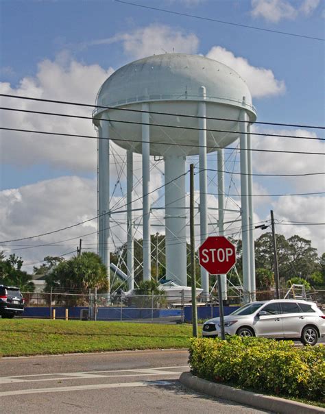 Water Tower In Clearwater Florida 4 Of 4 I Was Riding A Flickr