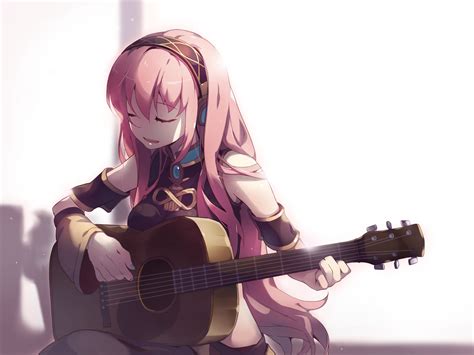 Images Of Anime Girl Playing Acoustic Guitar