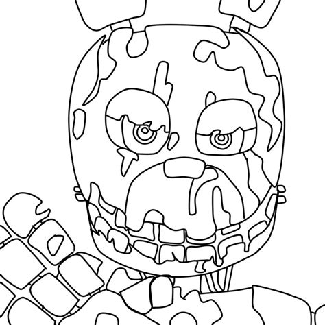 Fnaf Coloring Pages Springtrap At Getdrawings Free Download Images