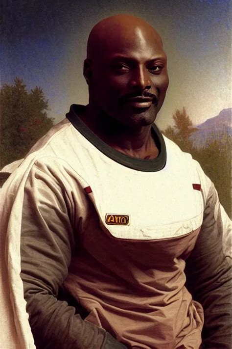 Portrait Of Lexington Steele In Astronaut Shirt By Stable Diffusion